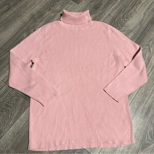 Lauren Ralph Lauren Women’s Ribbed Turtleneck Sweater Pink Size 2X